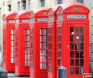 yapboz Londra telefon kabinleri